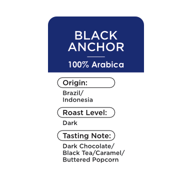 Frad coffee bean black anchor