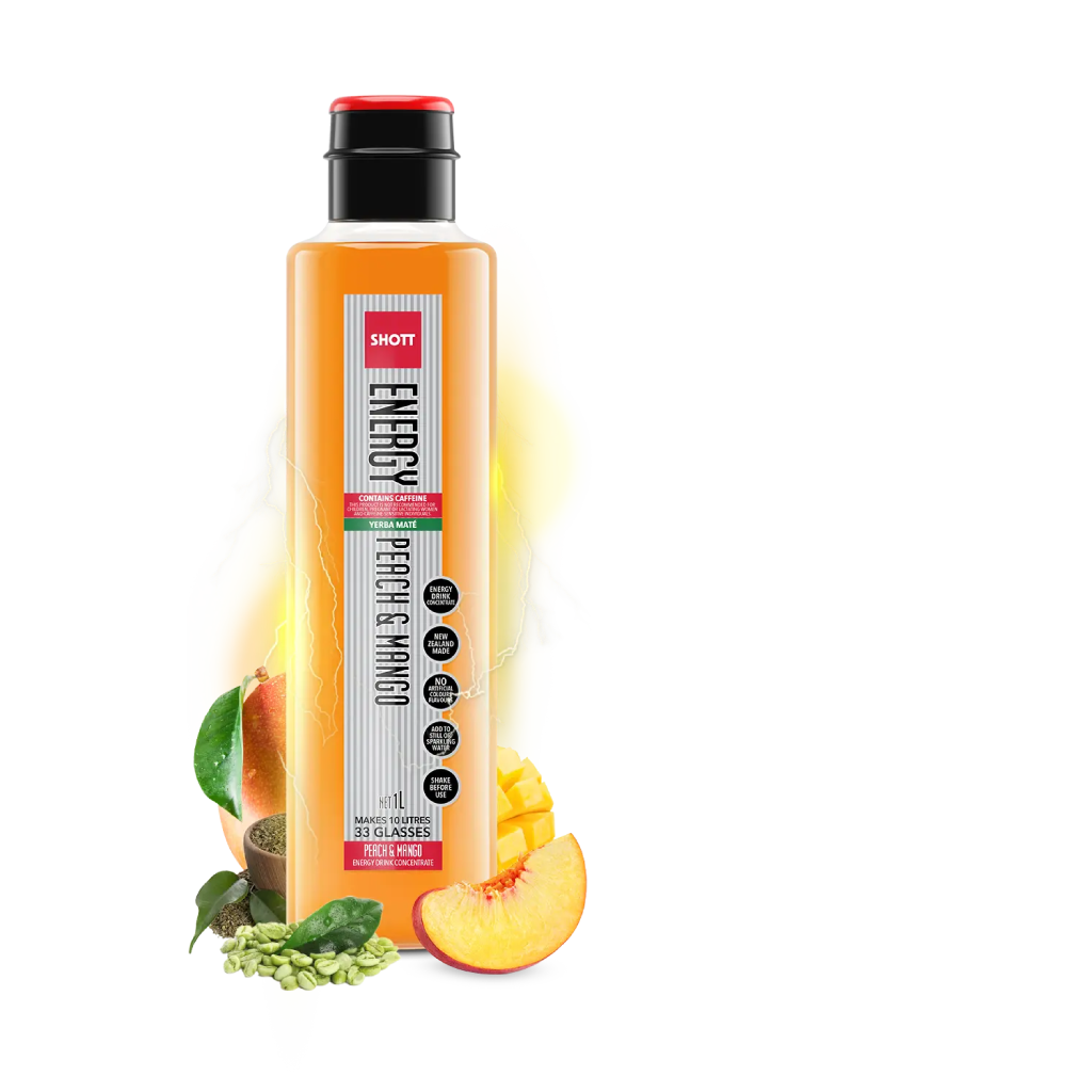 SHOTT Energy Yerba Peach and Mango 1L