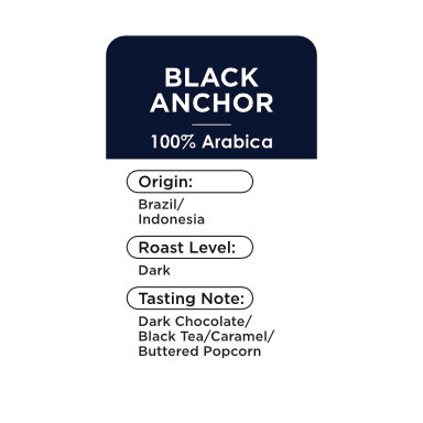 label black anchor